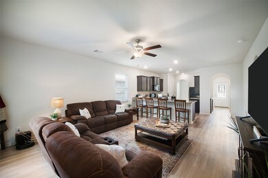 The sweeping view toward the front of the home sho