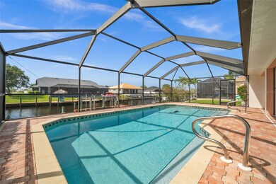 Patio pavers completely surround the heated pool