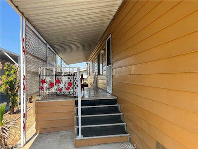 Stairs to enter the home