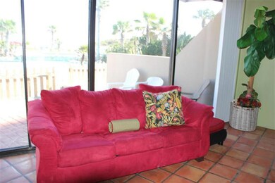 Living Room with Pool View