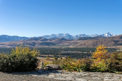 Fresh first snow on Sawtooth Mtn range seen for Home, patio and South deck. Imagine enjoying this beauty everyday! Stunning location. Great home to live as primary or second vacation home.