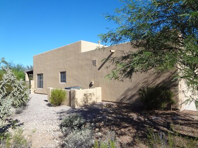 West side of the home