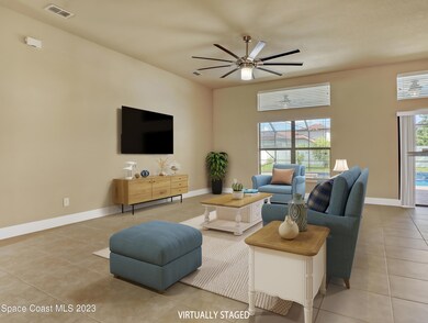 Living room with TV