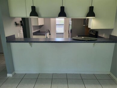 Counter bar eating area...