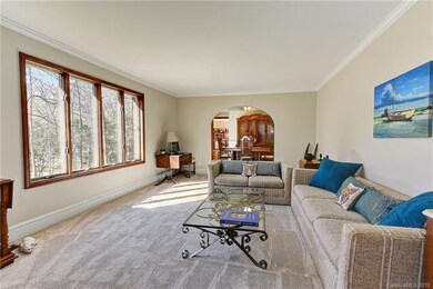 Large picturesque sunny living room.