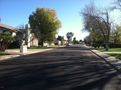 Looking East on Street