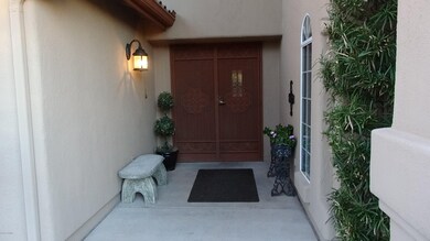 Entry w/double security screen doors