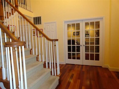 Entry/Foyer. Brazilian Cherry Hardwood Floors thro