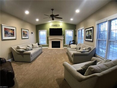 Stunning gas fireplace with side lights, the cente