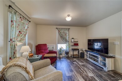 Living area featuring wood finished floors