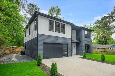 View of front of property featuring fence, cooling