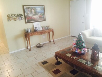 Front entry into living room