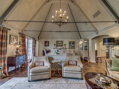 Formal Living and Formal Dining with 2 Fireplaces