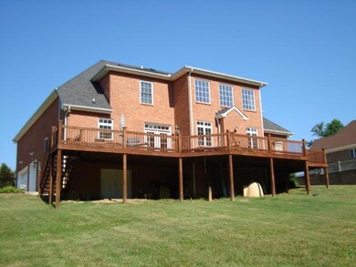 12x57 deck with access from kitchen and master bedroom