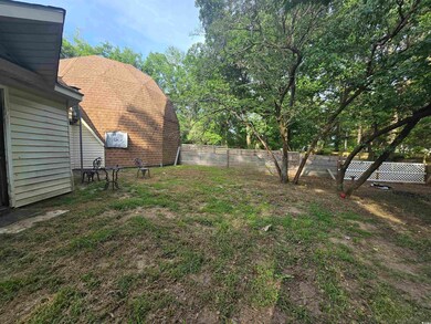 Rear fenced in private yard.  One of two private fenced in yards.