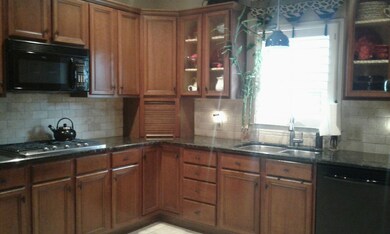 Beautiful granite counter tops. Lots of counter sp