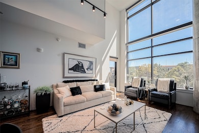 Living area offers an abundance of natural light.