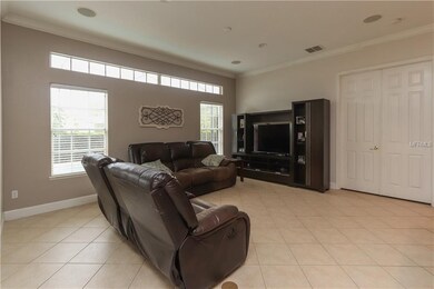 Family Room features tile floors and surround soun