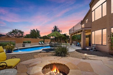 Backyard twilight