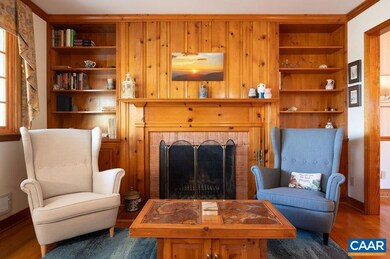 Wood burning fireplace draws well.