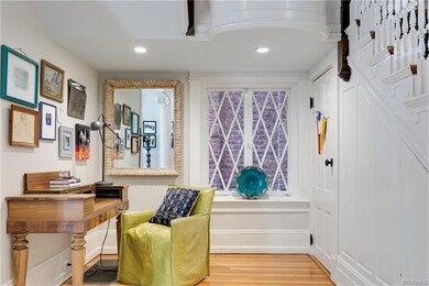 Diamond paned window in Gathering Room