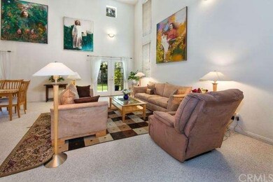 Expansive living room with elevated ceiling