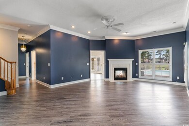 Unfurnished living room with a textured ceiling, d