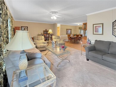 Large living area allows for separate seating area
