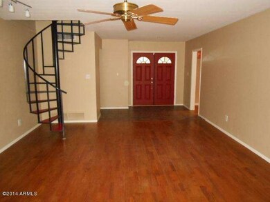 Living room & entryway
