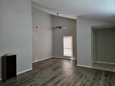 Family room and dining room