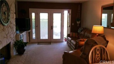 Family Room with French Doors, Dual Sided Gas Fire