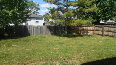 Fenced backyard
