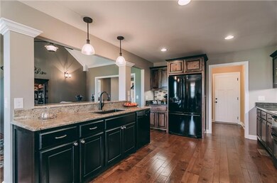 Custom cabinets and granite! This kitchen is amazing! 