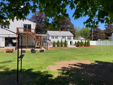 Large fenced back yard area