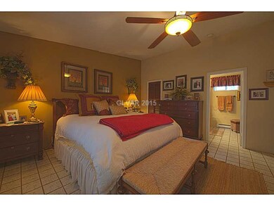 Master Bedroom. Master bedroom ceramic flooring, ceiling fan