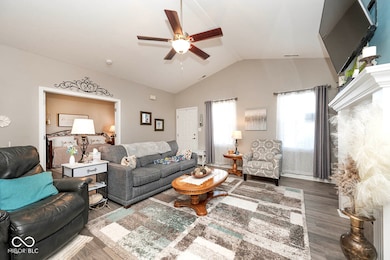 Cathedral Ceilings in this XL Family room!