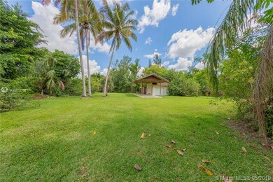 rear yard with pole barn/workshop