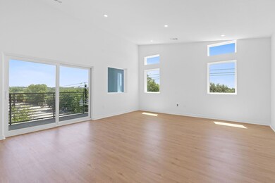 Empty room featuring light wood-style floors, rec