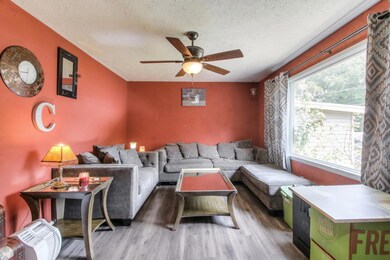 Large picture window is a great accent to this space.