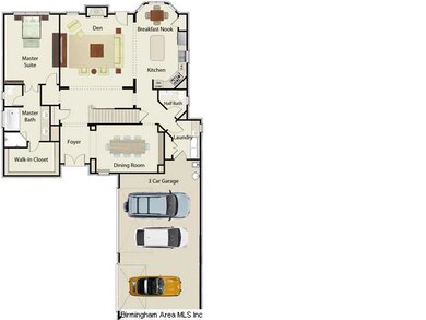 This home will not have a 3 car main level garage 