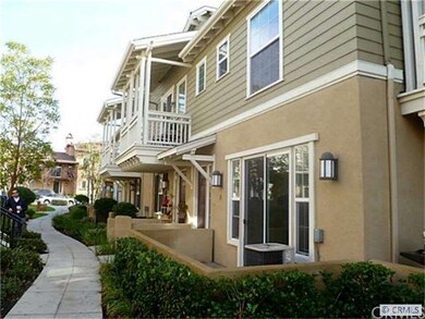 Home faces a pedestrian green belt and a neighbor 