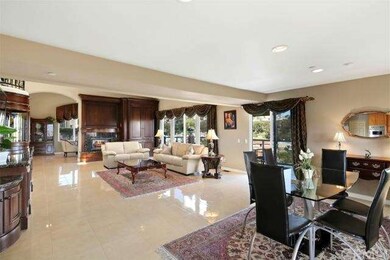 View of the family room from kitchen