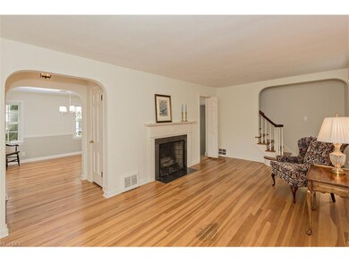 The lovely Living Room with arched entrance ways, 