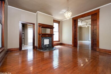 Fireplace and solid wood pocket doors