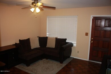 Living room with wood parquet floor