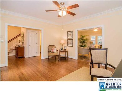 2nd view of the formal living room with ceiling fa