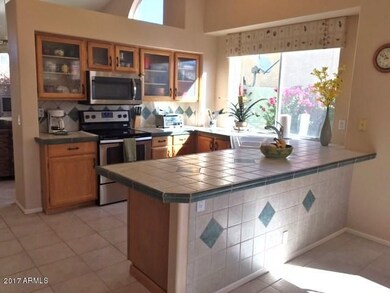 Kitchen from dining area