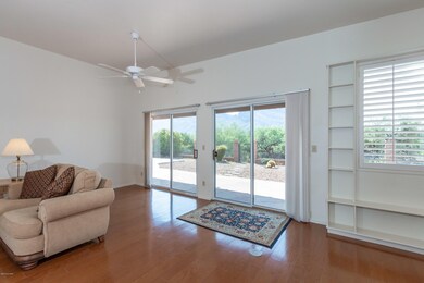 sliding door to backyard