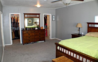 Master bedroom (garage converted) complete with a 