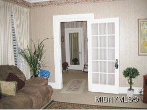 French door from living room